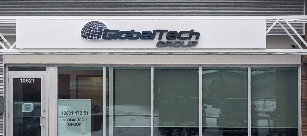 GlobalTech Office Sign